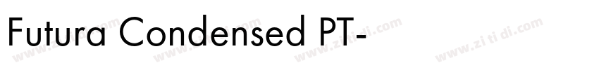 Futura Condensed PT字体转换